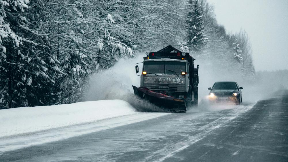forklift snowplow